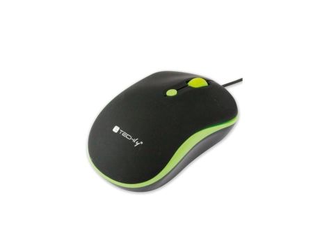 Myszka Optyczna 800/1200/1600 dpi USB Czarno-Zielona