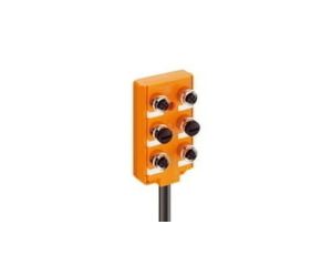 Koncentrator aktuator/sensor z wskaźnikiem LED górne porty 6-portowy gniazda M12 4-pinowe ASB 6/LED 5-4-330/10 M