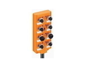 Koncentrator aktuator/sensor z wskaźnikiem LED górne porty 8-portowy gniazda M12 4-pinowe ASB 8/LED 5-4-331/10 M