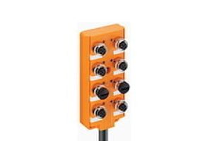 Koncentrator aktuator/sensor z wskaźnikiem LED górne porty 8-portowy gniazda M12 4-pinowe ASB 8/LED 5-4-331/25 M