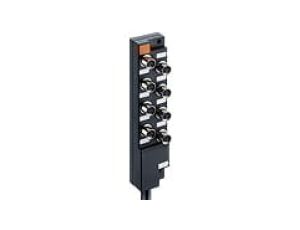 Koncentrator aktuator/sensor z wskaźnikiem funkcyjnym i operacyjnym LED 10-portowy gniazda M8 3-pinowy ASBM 10/LED 3-346/10 M