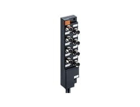 Koncentrator aktuator/sensor z wskaźnikiem funkcyjnym i operacyjnym LED 10-portowy gniazda M8 3-pinowy ASBM 10/LED 3-346/10 M