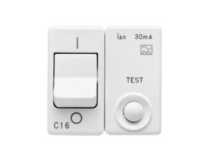 Wyłącznik z zab.. 1P+N C16 IDN 30MA 230V 3KA system biały GW20450