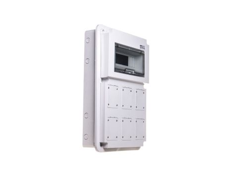 Obudowa zestawu zasilającego 6x16-32A 12 modułów z miejscem na zabezpieczenie IP44/67 GW68008 ELIT00711