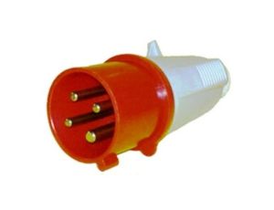 Wtyczka przenośna 4P 16A 400V czerwona IP44 6H Eurobloc GW60008