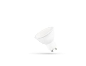 LED GU10 230V 9W SMD WW z MLECZNĄ SZYBKĄ biała SPECTRUM