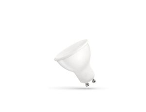 LED GU10 230V 6W SMD CW z MLECZNĄ SZYBKĄ biała SPECTRUM
