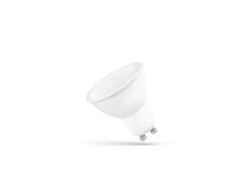 LED GU10 230V 6W SMD WW z MLECZNĄ SZYBKĄ biała SPECTRUM +