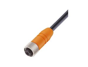 Kabel konfekcjonowany jednostronnie złącze M12 żeńskie proste 4-pinowe kodowanie A ekranowany PUR czarny RKTS 4-288/10 M
