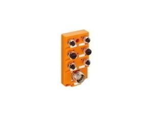Koncentrator pasywny aktuator/sensor LED porty 6xM12 żeńskie 5pin/złącze M23 męskie 12pin na kabel sterujący ASBS 6/LED 5-4