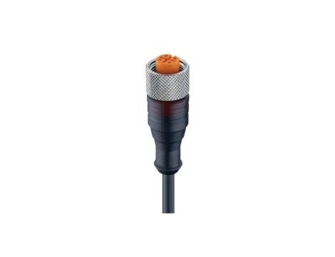 Kabel konfekcjonowany jednostronnie złącze M12 żeńskie proste 4-pinowe z gwintem samoblokującym RKT 4-225/10 M