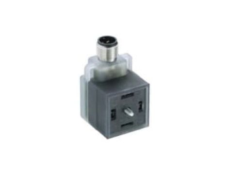 Adapter złącza zaworowego DIN EN 175301-803 typ A ze złączem M12 męskim ze wskaźnikiem LED VAD 1A-1-3-M12-5