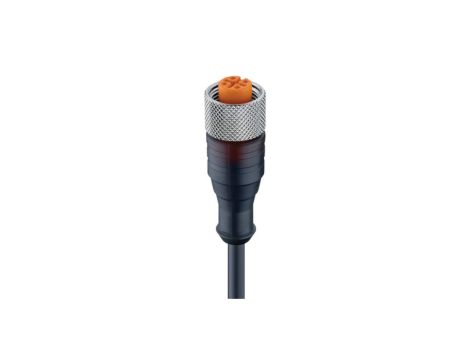 Kabel konfekcjonowany jednostronnie zakończony złącze M12 żeńskie proste z gwintem samoblokującym 5-pin RKT 5-228/10 M