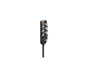 Koncentrator aktuator/sensor z wskaźnikiem funkcyjnym i operacyjnym LED 6-portów gniazdo M8 3-polowy ASBM 6/LED 3-344/10 M