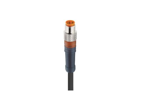 Kabel konfekcjonowany jednostronnie zakończony złącze M8 4-pin męskie proste z samoblokującym gwintem RSMV 4-225/5 M