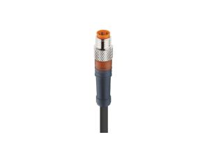 Kabel konfekcjonowany jednostronnie zakończony złącze M8 4-pin męskie proste z samoblokującym gwintem RSMV 4-225/10 M