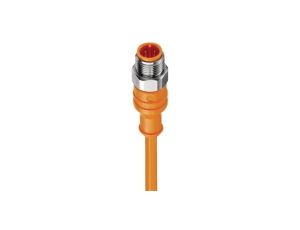 Kabel konfekcjonowany jednostronnie złącze M12 4-pinowe męskie proste PVC pomarańczowy PRST 4-07/5 M