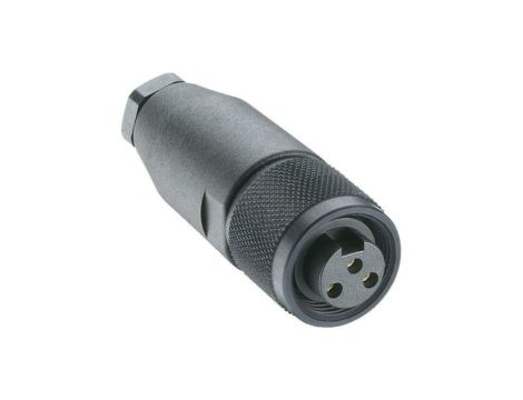 Złącze zasilające do samokonfekcjonowania żeńskie proste 3-PIN(2+PE) 230 VAC/DC 12 A czarny RKC 30/11