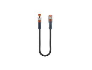 Kabel konfekcjonowany obustronnie zakończony złącza M8 męskie 3-pinowe żeńskie proste 3-pinowe gwintowane RSMV 3-RKMV 3-224/10 M