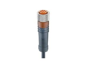 Kabel konfekcjonowany jednostronnie złącze M8 8-pinowe żeńskie proste PUR czarny RKMV 8-354/5 M
