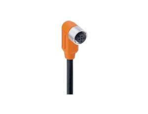 Kabel konfekcjonowany jednostronnie złącze M12 żeńskie kątowe 5-pinowe kodowanie A ekranowany czarny PUR RKWTS 5-298/5 M