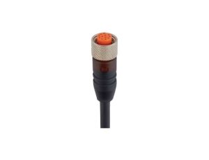 Kabel konfekcjonowany jednostronnie 12-pinowy złącze M12 żeńskie proste PUR czarny RKT 12-346/15 M