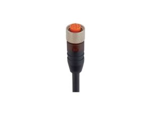 Kabel konfekcjonowany jednostronnie 12-pinowy złącze M12 żeńskie proste PUR czarny RKT 12-346/5 M