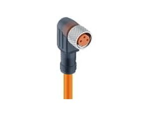 Kabel konfekcjonowany sensor/aktuator M8 jednostronnie zakończony 3-polowy żeńska złącze kątowe RKMWV 3-06/10 M