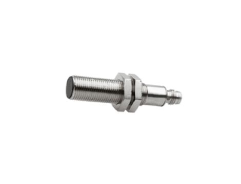 Czujnik indukcyjny M12x1 dł: 60mm zabudowany Sn: 3 10-30V DC PNP NO wtyk M8 3pin IP67 mosiądz niklowany IB120170