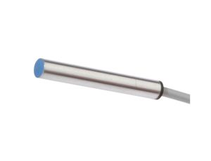 Czujnik indukcyjny Ø6,5mm dł: 45mm quasi-zabudowany Sn: 3mm 10-30VDC PNP NO kabel 2m PVC IP67 mosiądz chromowany IB060106