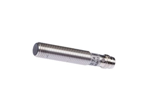 Czujnik indukcyjny M8x1 dł: 45mm zabudowany Sn: 1.5mm 10-30V DC PNP NC złącze M8 3pin IP67 mosiądz niklowany IB080274