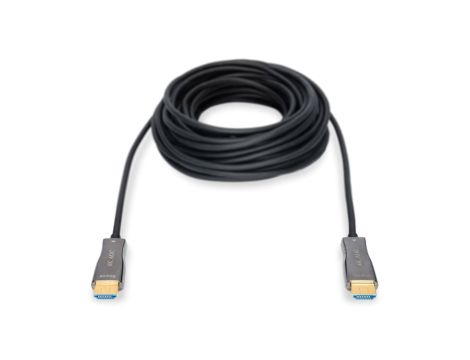 Kabel połączeniowy HDMI Hybrydowy Premium HighSpeed Ethernet 4K 60Hz UHD Typ HDMI A/HDMI A M/M 30m AK-330125-300-S