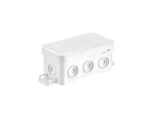 Puszka naścienna 45x40x85mm z dławnicą zintegrowaną samozatrzaskowa, bezhalogenowa, seria FASTBOXiHOOK biała IP54 NS8 35357106