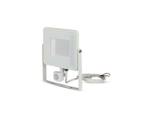 Projektor LED 50W 4000lm 3000K Dioda SAMSUNG z czujnikiem ruchu PIR Biały IP65 466