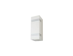 Oprawa ewelacyjna VT-7662 GU10 WALL FITTING SQUARE,SS BODY WITH BORDER-WHITE BODY,2 WAY IP44 7543