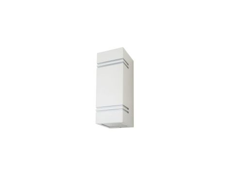 Oprawa ewelacyjna VT-7662 GU10 WALL FITTING SQUARE,SS BODY WITH BORDER-WHITE BODY,2 WAY IP44 7543