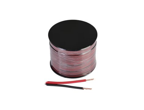 Kabel 2 żyłowy 2x0,75mm2 do taśma led 1m czerwono czarny