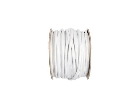 Kabel 2 żyłowy biały 2x0,75mm2 - 1m w oplocie