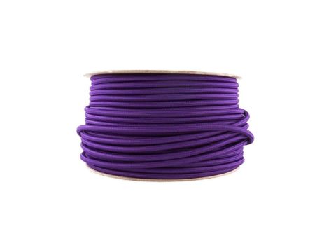 Kabel 2 żyłowy fioletowy 2x0,75mm2 - 1m w oplocie