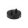 Maskownica do sufitu 80x30mm podwójna czarna do kabla w oplocie i lamp podsufitka