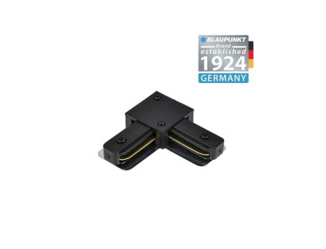 Blaupunkt Łącznik do szyn 1-fazowych Kątowy L czarny, BLAUPUNKT-KL1B