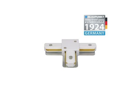 Blaupunkt Konektor do szyn 1-fazowych T biały, BLAUPUNKT-KT1W