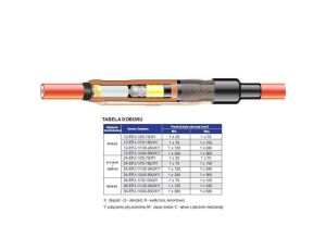 24-EPJ-1/120-240/SC-Z (400mm) - mufa przelotowa 12/20kV (120-240mm2) termokurczliwa