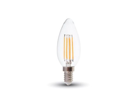 Żarówka Dekoracyjna LED FILAMENT VT-2127 6W E14 CANDLE 4000K 600lm A+ 300st. 7424