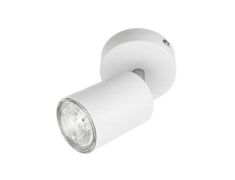 Lampa Oprawa SIENA-ALU-W/S 1xgu10 biała ze srebrnym przegubem
