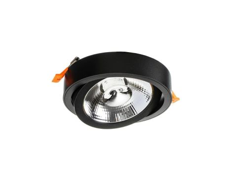 Oprawa RONDO-111 WPUST ES111 czarna piaskowana aluminiowa okrągła QR111 AR111