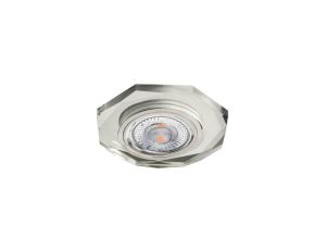 Oprawa szklana GLASSO-S OCTAGON srebrna 90x8 halogenowa wpuszczana