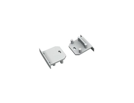Zaślepka do profil DEEP10 GEN2 SQ srebrna z otworem 96990040 - 1szt