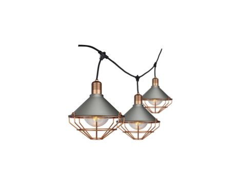 Girlanda Ogrodowa Różowe Złoto 6x E27 3m IP65 8975
