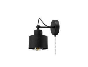 Lampa LOFT ABI K5W czarna 1xE27 kinkiet